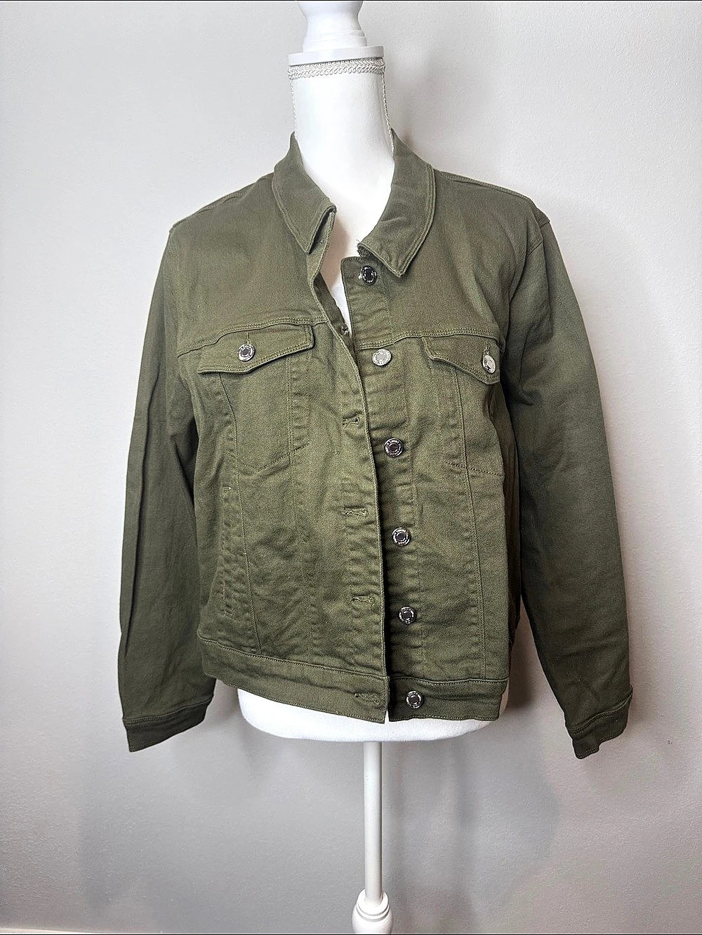 Vero Moda VMWILD SOYA LS COL JACKET Utility Jacket in Green XXL NWT